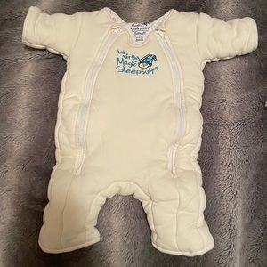 Baby Merlin’s magic yellow sleepsuit
